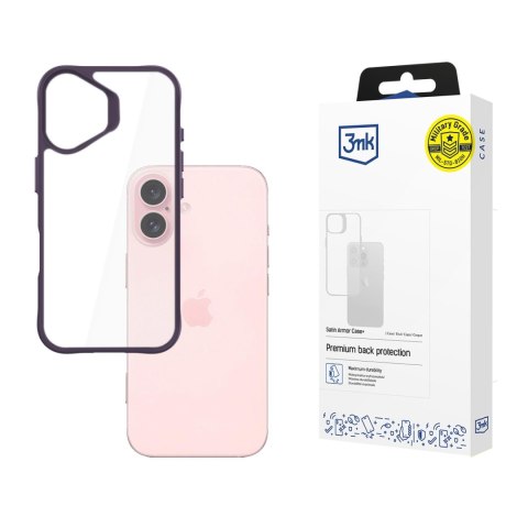 Etui 3mk Satin Armor Case+ Purple do Apple iPhone 16