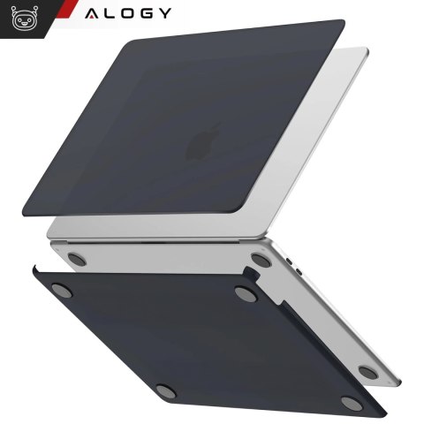 Etui do Apple Macbook Air 13 13.3" - 2018-2021 (M1 A2337/A2179/A1932) Alogy AirGuard™ Elastyczna obudowa Matowa Czerń