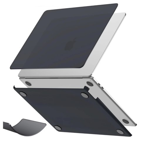 Etui do Apple Macbook Air 13 13.3" - 2018-2021 (M1 A2337/A2179/A1932) Alogy AirGuard™ Elastyczna obudowa Matowa Czerń