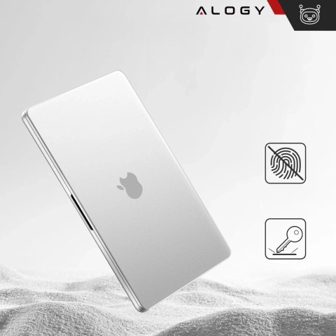 Etui do Apple Macbook Air 13 13.3" - 2018-2021 (M1 A2337/A2179/A1932) Alogy AirGuard™ Elastyczna obudowa Matowa Przezroczysta Bi