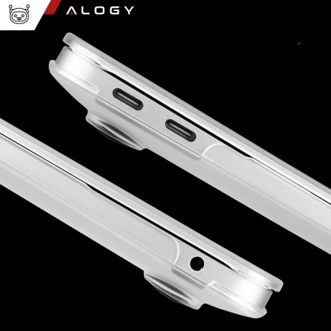 Etui do Apple Macbook Air 13 13.3" - 2018-2021 (M1 A2337/A2179/A1932) Alogy AirGuard™ Elastyczna obudowa Matowa Przezroczysta Bi