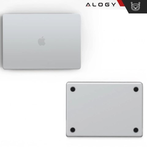 Etui do Apple Macbook Air 13 13.3" - 2018-2021 (M1 A2337/A2179/A1932) Alogy AirGuard™ Elastyczna obudowa Matowa Przezroczysta Bi
