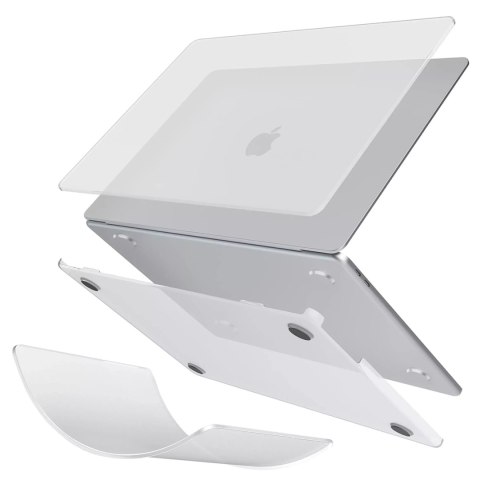 Etui do Apple Macbook Air 13 13.3" - 2018-2021 (M1 A2337/A2179/A1932) Alogy AirGuard™ Elastyczna obudowa Matowa Przezroczysta Bi