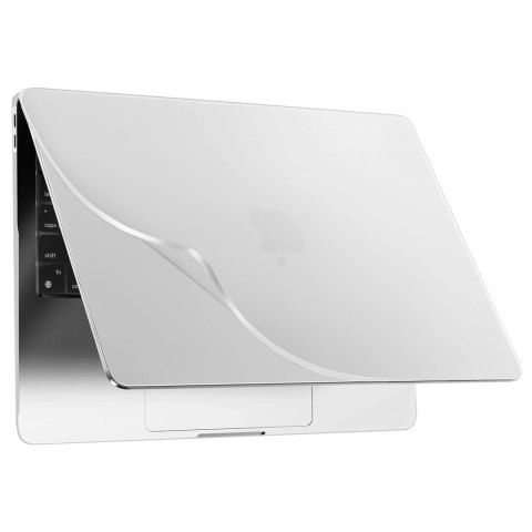 Etui do Apple Macbook Air 13 13.3" - 2018-2021 (M1 A2337/A2179/A1932) Alogy AirGuard™ Elastyczna obudowa Matowa Przezroczysta Bi