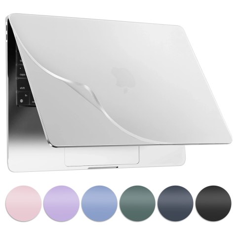 Etui do Apple Macbook Air 13 13.3" - 2018-2021 (M1 A2337/A2179/A1932) Alogy AirGuard™ Elastyczna obudowa Matowa Przezroczysta Bi