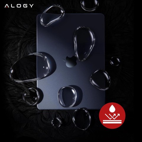 Etui do Apple Macbook Air 13.6 - M2/M3/M4 2022/2023/2024/2025 Alogy AirGuard™ Elastyczna obudowa Matowy Czarny