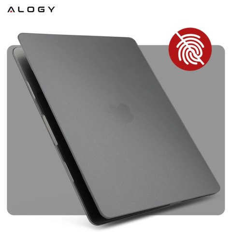 Etui do Apple Macbook Air 13.6 - M2/M3/M4 2022/2023/2024/2025 Alogy AirGuard™ Elastyczna obudowa Matowy Czarny