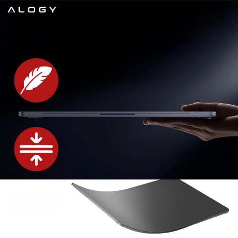 Etui do Apple Macbook Air 13.6 - M2/M3/M4 2022/2023/2024/2025 Alogy AirGuard™ Elastyczna obudowa Matowy Czarny