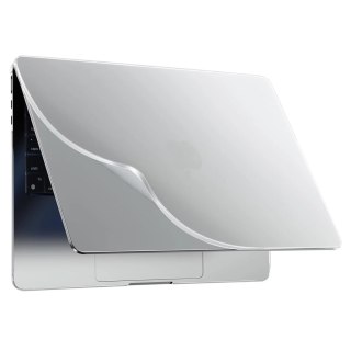 Etui ochronne do Apple Macbook Air 15 M2/M3/M4 2023/2024/2025 Alogy AirGuard™ Elastyczna obudowa Matowa Przezroczysta Biel