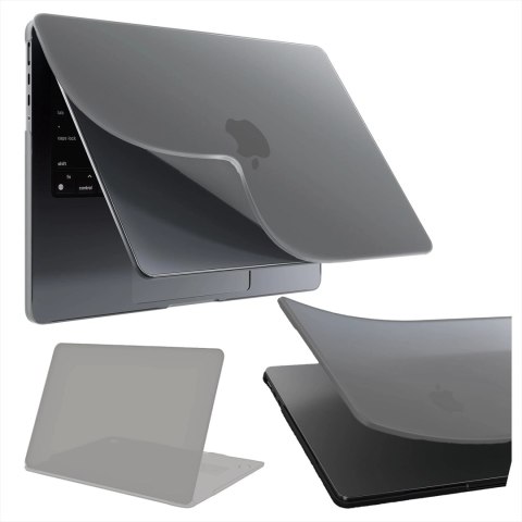 Etui ochronne do Apple Macbook Air 15 M2/M3/M4 2023/2024/2025 Alogy AirGuard™ Elastyczna obudowa Matowa Szarość