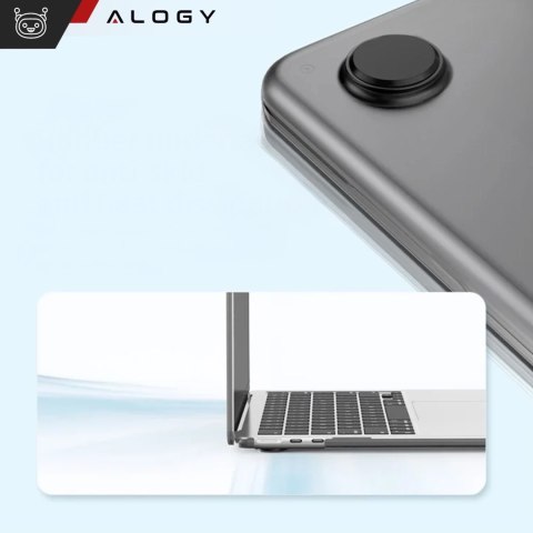 Etui ochronne do Apple Macbook Air 15 M2/M3/M4 2023/2024/2025 Alogy AirGuard™ Elastyczna obudowa Matowa Szarość