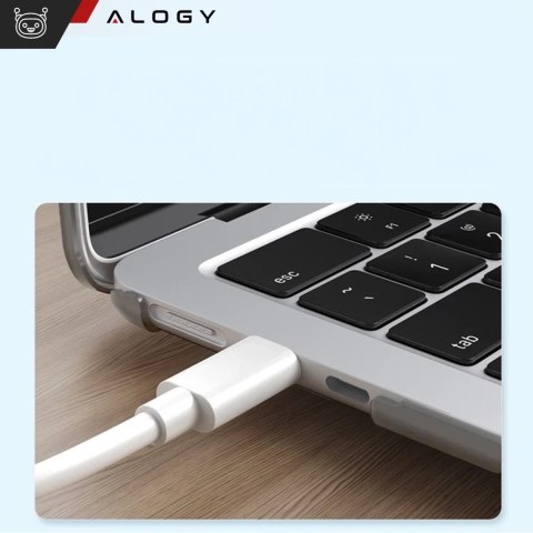 Etui ochronne do Apple Macbook Air 15 M2/M3/M4 2023/2024/2025 Alogy AirGuard™ Elastyczna obudowa Matowa Szarość