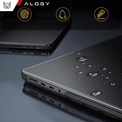 Etui ochronne do Apple Macbook Pro 14 - M1/M2/M3/M4 2021-2024 Alogy AirGuard™ Elastyczna obudowa bez odcisków palców Matowa Czer