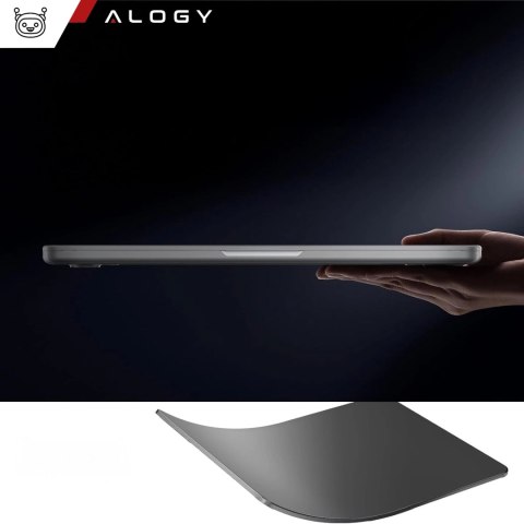 Etui ochronne do Apple Macbook Pro 14 - M1/M2/M3/M4 2021-2024 Alogy AirGuard™ Elastyczna obudowa bez odcisków palców Matowa Czer