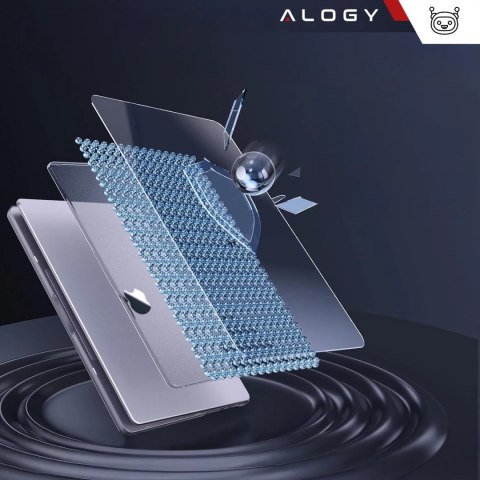 Etui ochronne do Apple Macbook Pro 14 - M1/M2/M3/M4 2021-2024 Alogy AirGuard™ Elastyczna obudowa bez odcisków palców Matowa Prze