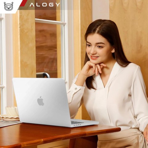 Etui ochronne do Apple Macbook Pro 14 - M1/M2/M3/M4 2021-2024 Alogy AirGuard™ Elastyczna obudowa bez odcisków palców Matowa Prze