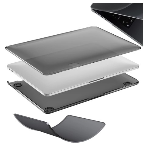 Etui ochronne do Apple Macbook Pro 16 - M1/M2/M3/M4 2021-2024 2025 Alogy AirGuard™ Elastyczna obudowa Matowa Czerń