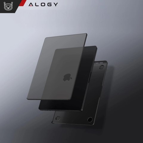 Etui ochronne do Apple Macbook Pro 16 - M1/M2/M3/M4 2021-2024 2025 Alogy AirGuard™ Elastyczna obudowa Matowa Czerń