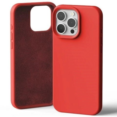 Etui Mercury Silicone do iPhone 16 Pro Max 6,9" Czerwony