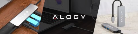 Hub 5w1 USB-C do USB-C PD100W, USB-C, USB.A 2.0, USB.A 3.0, HDMI 4K 30Hz / 1080p 60Hz - Alogy MultiHub™ Do Notebooka Laptopa