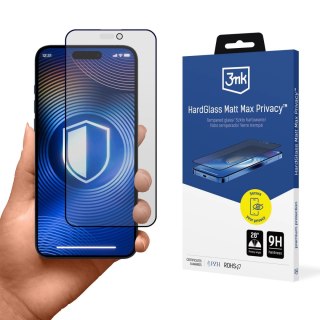 Matowe Szkło Hartowane do Apple iPhone 14 Pro Max - 3mk Hardglass Matt Max Privacy