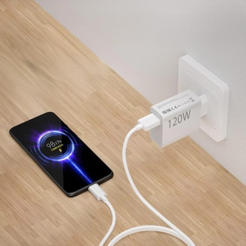 Oryginalna Ładowarka Sieciowa Xiaomi MDY-13-EE 120W Szybkie ładowanie Quick Charge QC 3.0 Biała