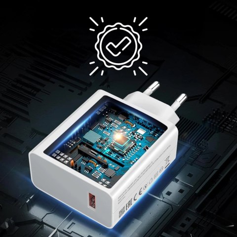 Oryginalna Ładowarka Sieciowa Xiaomi MDY-13-EE 120W Szybkie ładowanie Quick Charge QC 3.0 Biała