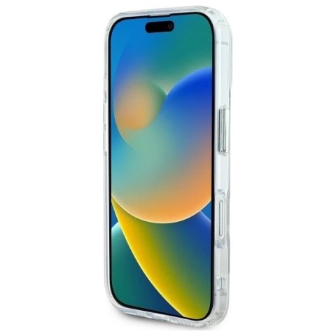 Etui Karl Lagerfeld do iPhone 16 6.1" Biały MagSafe Hardcase IML Metal Karl Head