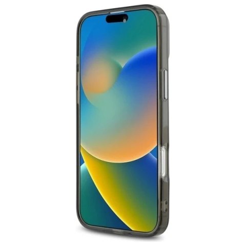 Etui Karl Lagerfeld do iPhone 16 6.1" Czarny MagSafe Hardcase IML Metal Karl Head