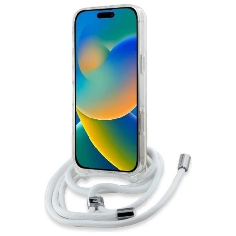 Etui Karl Lagerfeld do iPhone 16 6.1" Magsafe Hardcase Transparent IML Choupette Head & Cord