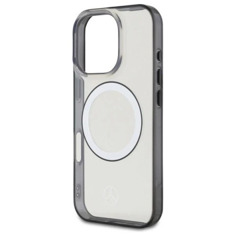 Etui Mercedes do iPhone 16 Pro Max 6.9" MagSafe Transparent Hardcase Printed logo