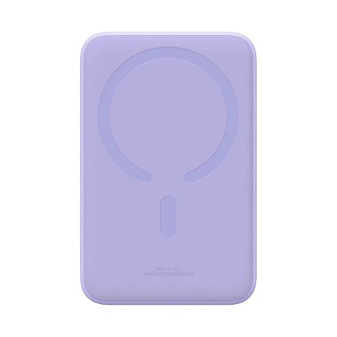 Powerbank Baseus Magnetic Mini 20000 mAh 20W - fioletowy + kabel USB-C / USB-C