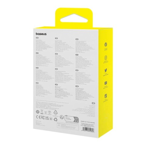 Powerbank Baseus Magnetic Mini MagSafe 10000mAh 30W z wbudowanym kablem USB-C - żółty + kabel Baseus Simple Series USB-C - USB-C
