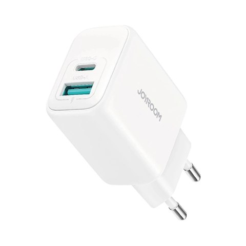 Ładowarka Joyroom Sieciowa USB-C / USB-A 20W PD / QC 3.0 - Biała