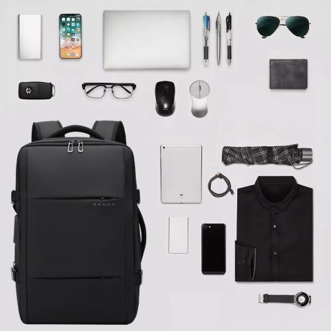 Pleacak wodoodporny Bange na laptopa miejski podróżny 46x30.5x20 cm z możliwością rozszerzenia do pracy samolotu męski damski z 