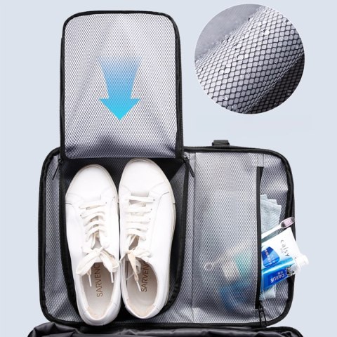 Pleacak wodoodporny Bange na laptopa miejski podróżny 46x30.5x20 cm z możliwością rozszerzenia do pracy samolotu męski damski z 