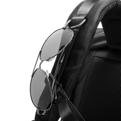 Plecak Antykradzieżowy wodoodporny Bange 30L miejski podróżny 51x32x20 cm do pracy samolotu męski damski z zamkiem szyfrowym i o