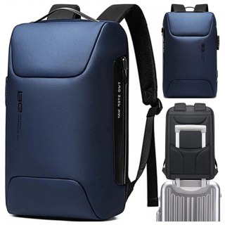 Plecak Antykradzieżowy wodoodporny Bange na laptopa 15.6" miejski podróżny 48x30x16 cm do pracy samolotu męski damski z gniazdem