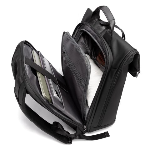 Plecak wodoodporny Bange na laptopa 15.6" miejski podróżny 43x30x18 cm do pracy samolotu męski damski Czarny