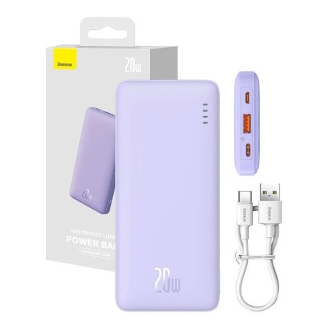 Powerbank Baseus Airpow 10000mAh 20W Fioletowy