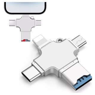 Czytnik kart SD Alogy SmartRead Pro 4w1 adapter USB3.0 do TF / Lightning / USB-C / micro USB