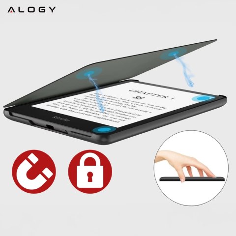 Etui ochronne na czytnik E-Book Alogy ProBook Cover obudowa do Kindle 11 / 12 2022 / 2024 (6") Czarne