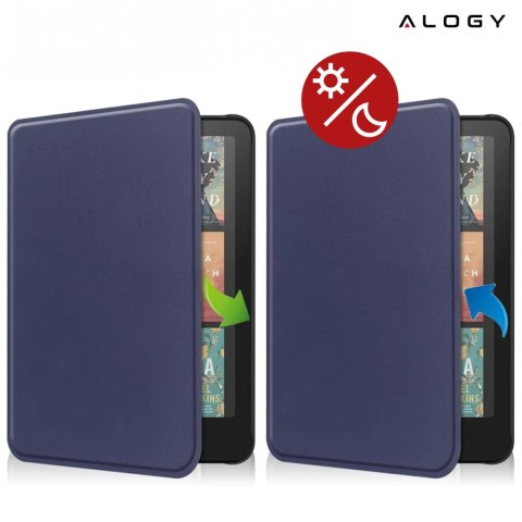 Etui ochronne na czytnik E-Book Alogy ProBook Cover obudowa do Kindle 11 / 12 2022 / 2024 (6") Granatowe