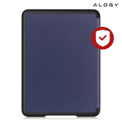 Etui ochronne na czytnik E-Book Alogy ProBook Cover obudowa do Kindle 11 / 12 2022 / 2024 (6") Granatowe