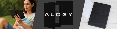 Etui ochronne na czytnik E-Book Alogy ProBook Cover obudowa do Kindle Paperwhite 6 2024 Czarne