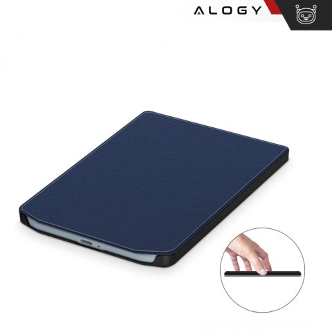 Etui ochronne na czytnik E-Book Alogy ProBook Cover obudowa do PocketBook Verse 629 / Verse Pro 634 / Verse Lite 619 Granatowe