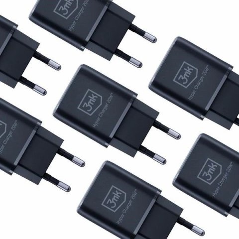 Ładowarka sieciowa 3mk HyperCharger 20W 1xUSB-C + 1xUSB-A PD/QC Czarny