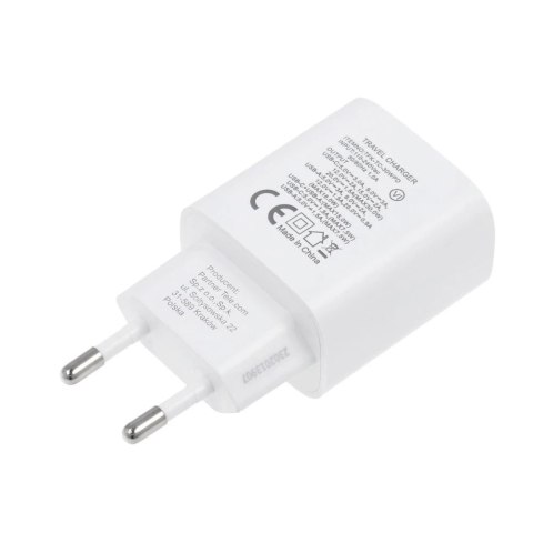 Ładowarka sieciowa FORCELL F-ENERGY Typ C + USB A PD QC4.0 3A 30W Biała