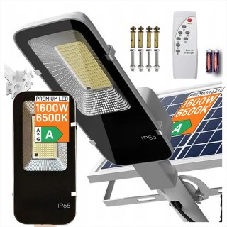 Lampa solarna Uliczna 1600W LED wodoodporna IP65 ścienna Alogy SolarBright 6000mAh do domu elewacyjna światło