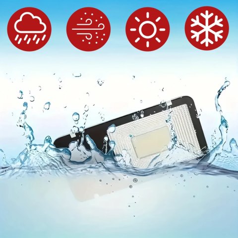 Lampa solarna Uliczna 1600W LED wodoodporna IP65 ścienna Alogy SolarBright 6000mAh do domu elewacyjna światło